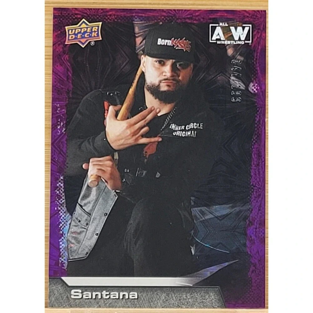 2022 UPPER‎ DECK AEW SANTANA PURPLE PYRO #D/199